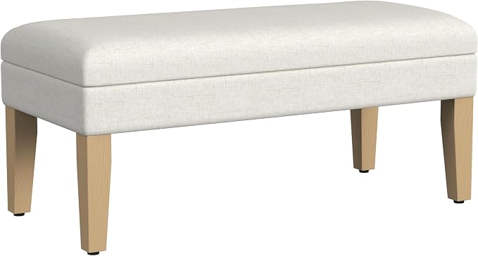 Homepop Home Decor | Upholstered Decorative Storage Ottoman Bench | Ottoman by HomePop