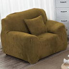 vctops 1-Piece Velvet Plush Stretch Chair Sofa Slipcover Soft Fuzzy Fluffy by vctops