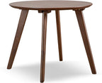 Furniture of America Callum Mid-Century Modern Solid Wood 2 Piece Brown Round - Image 12