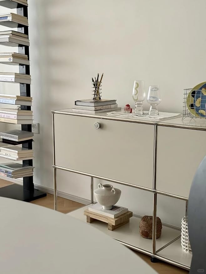 Modern Storage Cabinet Sideboard Versatile Free-Standing Organizer Cabinets - Image 5