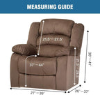 H.VERSAILTEX Velvet Stretch Recliner Couch Covers 4-Pieces Style Recliner Chair - Image 7
