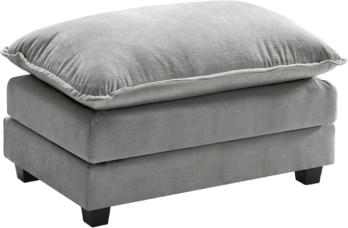 Ihanherry Ottoman for Modular Sectional Cloud Couch, Chenille Deep Seat Sofa by iHanHerry