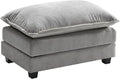Ihanherry Ottoman for Modular Sectional Cloud Couch, Chenille Deep Seat Sofa by iHanHerry