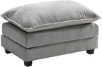 Ihanherry Ottoman for Modular Sectional Cloud Couch, Chenille Deep Seat Sofa by iHanHerry