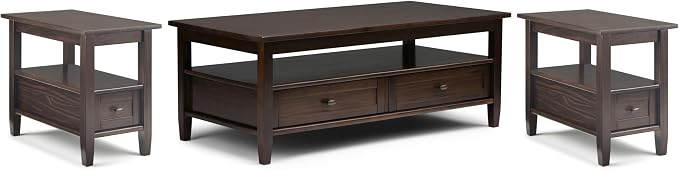 SIMPLIHOME Warm Shaker Solid Wood Transitional-Style 48-inch Wide Coffee Table by SimpliHome