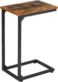 AMHANCIBLE C Shaped End Table, Slide Under Couch Table by AMHANCIBLE