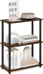 Furinno Turn-N-Tube Storage Shelves, 3-Tier Book Shelf, Corner Shelf, Toolless by Furinno-FitsYourSpaceFitsYourBudget