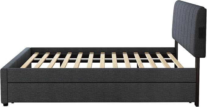 Queen Size Upholstered Platform Bed - Image 10