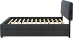 Queen Size Upholstered Platform Bed - Image 10