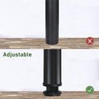 QLLY 22 inch Adjustable Metal Desk Legs, Heavy Duty Furniture Table Legs - Image 4