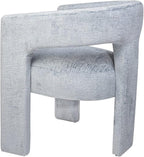 Jofran Gwen Jacquard Upholstered Accent Chair, Modern Luxury Plush Sculptural - Image 6