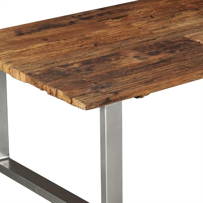 SKM Coffee Table Solid Reclaimed Wood 39.4"x23.6"x15" - Image 7