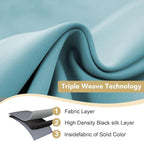 H.VERSAILTEX Insulated Thermal Blackout 52 x 72 Inch Long Curtain Panels Pair - Image 3