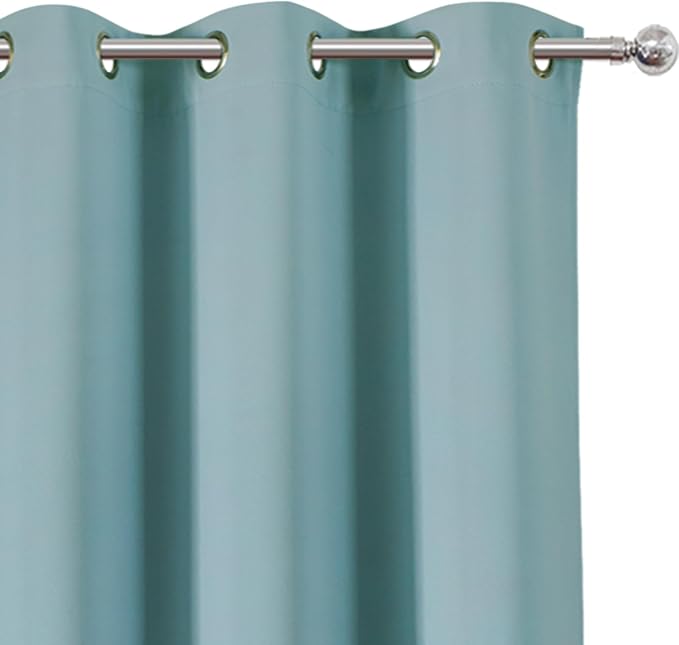 Stone Blue Thermal Blackout Curtains/38 x 63 Inch/Set of 2 Panels Room - Image 6