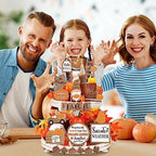 Maitys 21 Pcs Fall Tiered Tray Decor Set Hello Fall Pumpkin Gnome Truck Wood Sign Rustic Farmhouse Thanksgiving Wood Bead Decorative Tabletop Sign for Home Autumn Thanksgiving Harvest Table Shelf - Image 5