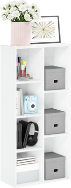 Furinno LUDER Book Shelf, 7-Cube Bookshelf, Bookcase by Furinno-FitsYourSpaceFitsYourBudget