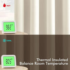 MIULEE Blackout Curtains for Bedroom 2 Panels 40 x 63 Inch Long Birch | Thermal - Image 3