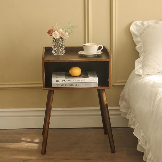 MaxSmeo Nightstand, Mid Century Modern Side Table Bedroom - Image 8