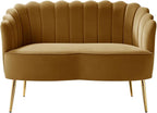 HULALA HOME Modern Velvet Loveseat Sofa - Image 8