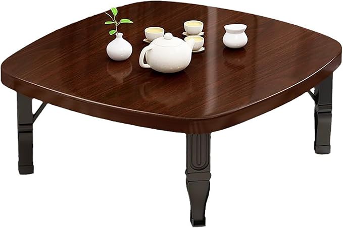 Japanese Floor Table, Square Coffee Table Foldable Tea Table, Low Table Small by Unknown