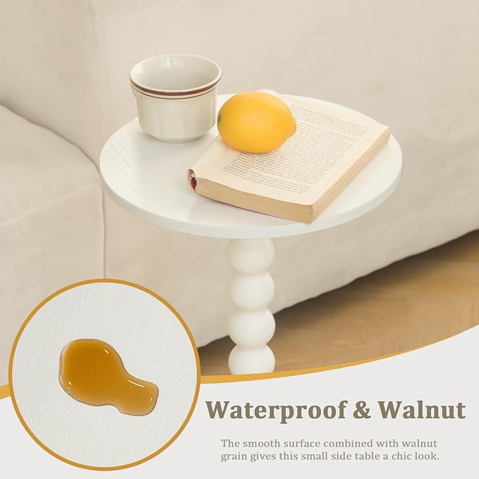 Fultyle Round Side Table, Small Drink Table - Image 7