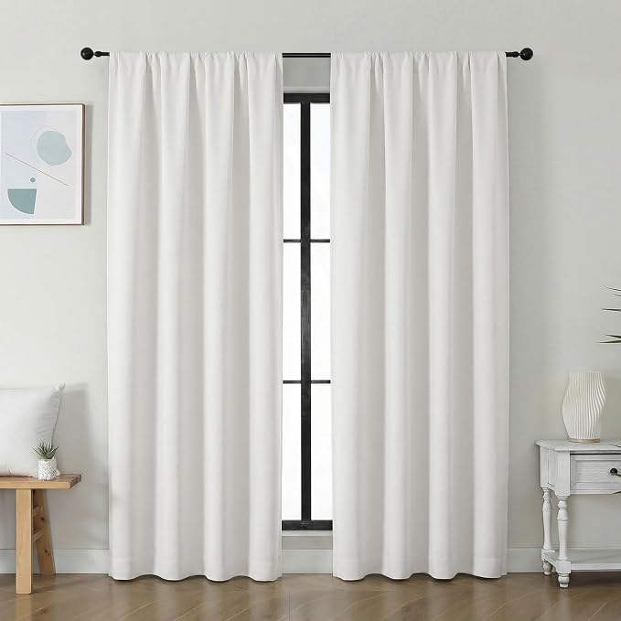 Simplebrand Ava Ivory Light Filtering Curtains by Simplebrand