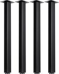 LCSDLHLSY 30 inch Adjustable Square Metal Table Legs, DIY Furniture Legs by LCSDLHLSY