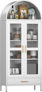 VEXPOR 73" Tall Arched Display Cabinet - Image 9
