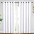 Yakamok Room Darkening Curtains 62x96 inch Length Pure White-Living Room | 2 by Yakamok
