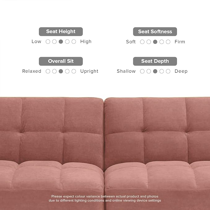mopio Aaron 76.8" Couch, Small Futon Sofa Bed, Mid Century Modern Futon Couch - Image 7