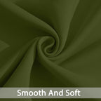 Yakamok Room Darkening Curtains 52x84 inch Length Olive Green-Living Room | 2 - Image 5