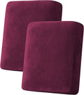 H.VERSAILTEX Velvet Stretch Couch Cushion Cover Plush Cushion Slipcover by HVERSAILTEX
