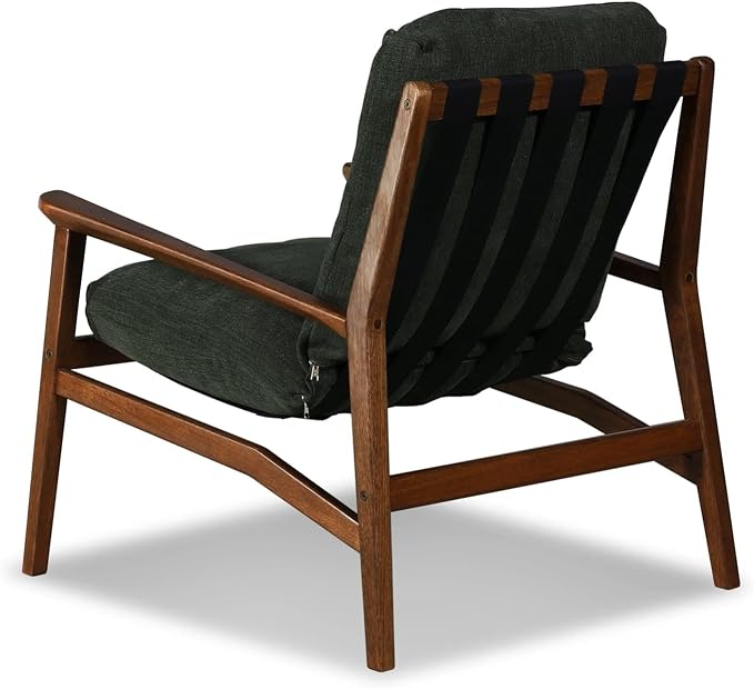 Grain Wood Furniture Solid Wood Mid Century Lounge Chair - Image 7