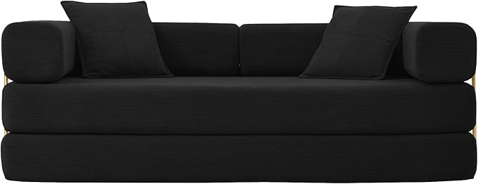HANXIN 78 Inch Convertible Sleeper Sofa Bed, Folding Floor Mattress Couch - Image 6
