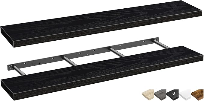 QEEIG Floating Shelves for Wall 55.1" Extra Long by QEEIG
