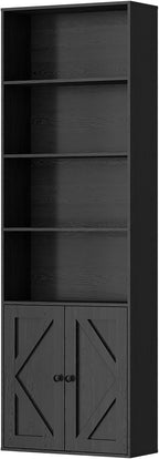Bookshelf, 6-Tier Floor Bookcase by Unknown