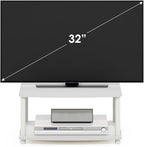 Furinno Turn-N-Tube TV Riser Stand, 2-Tier Small Elevated No Tools TV Stand - Image 8