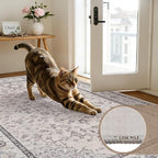 10x14 Area Rugs Living Room: Bedroom Washable Carpet Beige & Grey | Large - Image 9