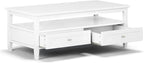 SIMPLIHOME Warm Shaker Solid Wood Transitional-Style 48-inch Wide Coffee Table - Image 2