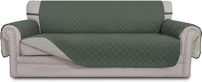 Easy-Going Reversible Couch Cover, 4 Seater Sofa, Washable Slipcover by Easy-Going