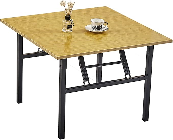 Japanese Floor Table, Folding Square Low Coffee Table by Unknown