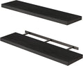 Fixwal Floating Shelves for Wall, 35.4" Long Heavy Duty Wall Mounted Rustic by Fixwal