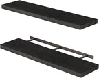 Fixwal Floating Shelves for Wall, 35.4" Long Heavy Duty Wall Mounted Rustic by Fixwal