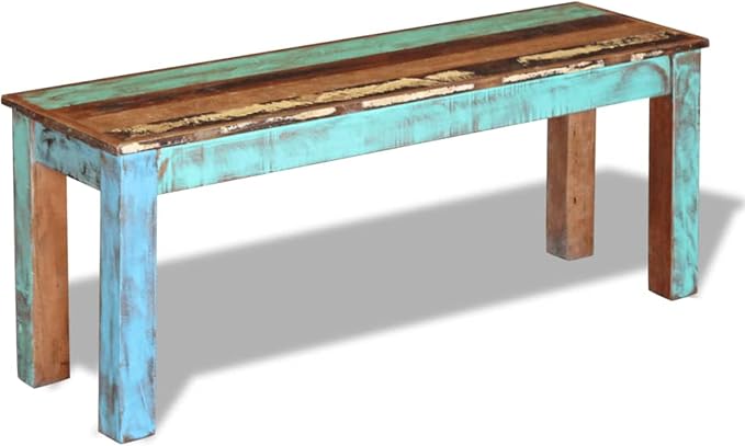 Gecheer Bench Solid Reclaimed Wood 43.3"x13.8"x17.7" - Image 5