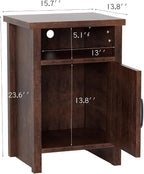 YESHOMY Farmhouse Modern Nightstand - Image 3