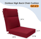 Unimatta Outdoor High Back Chair Cushion Seat Pads, 44 x 21 Inch - Image 5