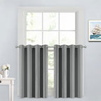 Yakamok Dove Grey Room Darkening Window Curtains 52x36 Inch by Yakamok