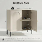 IFBUY Modern Sideboard Buffet Cabinet, Wooden Modular Coffee Bar Cabinets - Image 2