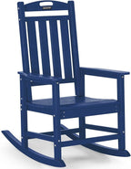 Outdoor Adirondack Rocking Chairs All-Weather HDPE Patio Rocker Chair by ABCPATIO