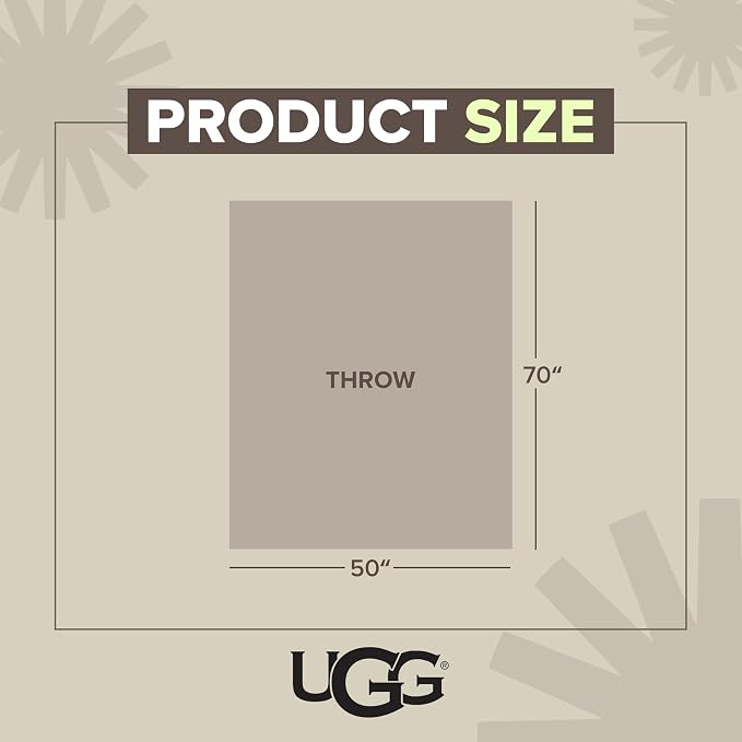 UGG Euphoria Throw Blanket, Plush Faux Fur Blanket, Seal Grey | Reversible - Image 8